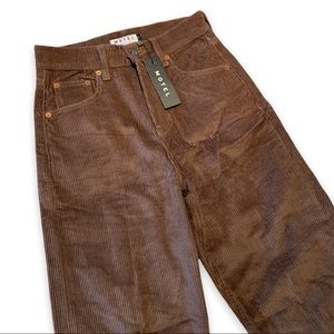 ★ BNWT motel rocks parallel jeans in cord dark chocolate★